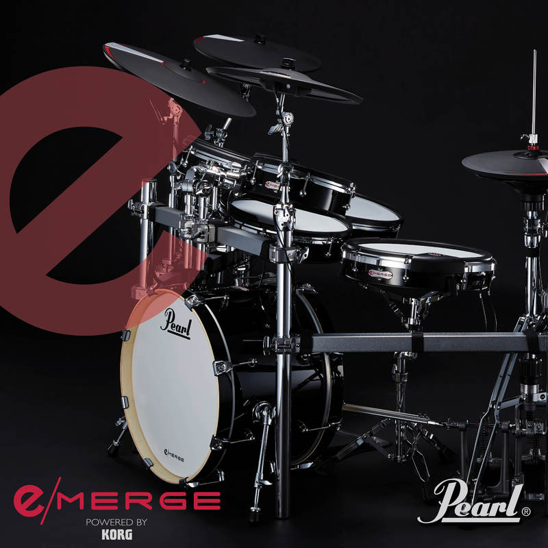 Pearl e/MERGE 18 Bass Drum pad de grosse caisse