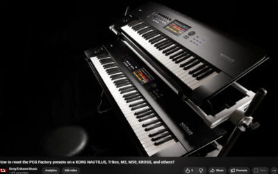 How to reset the KORG PCG Factory presets