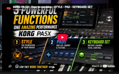 KORG PA 5X How to combine-STYLE-PAD-KEYBOARD SET