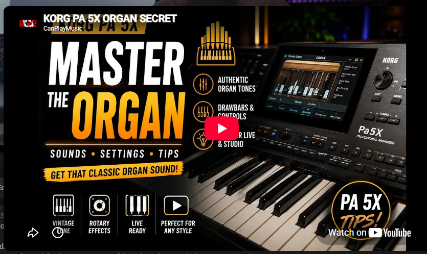 KORG PA5X Organ Drawbars TIPS